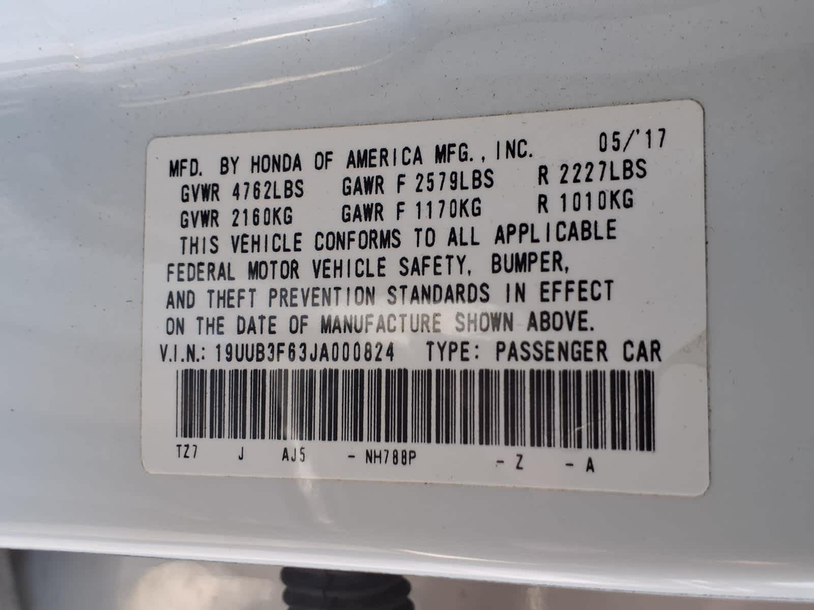 2018 Acura TLX w/A-SPEC Pkg