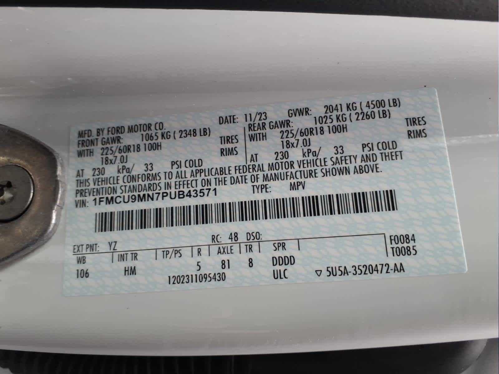 2023 Ford Escape ST-Line