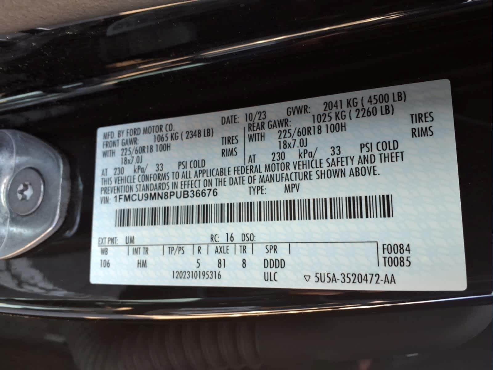 2023 Ford Escape ST-Line