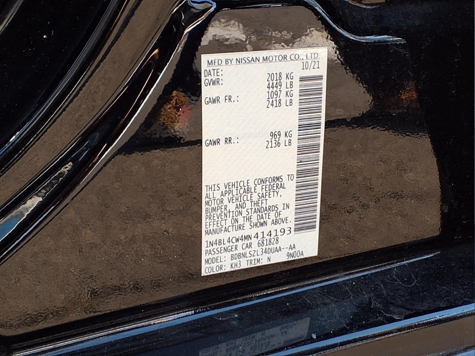 2021 Nissan Altima 2.5 SR