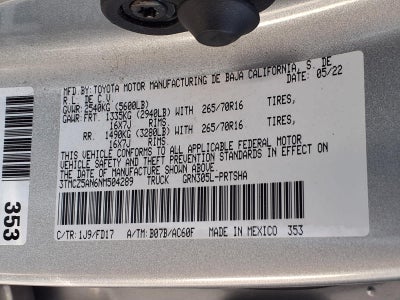 2022 Toyota Tacoma TRD Off Road