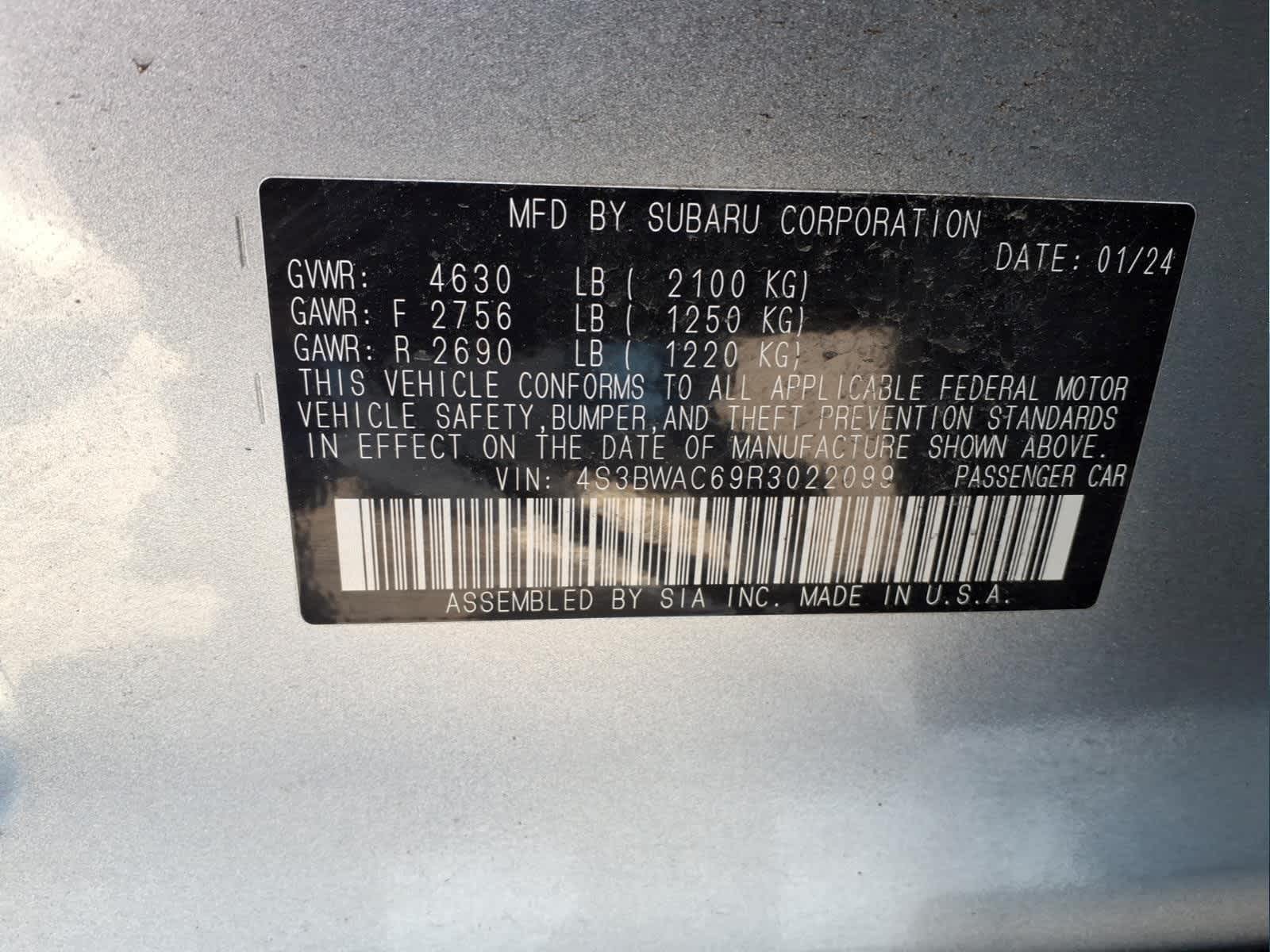 2024 Subaru Legacy Premium