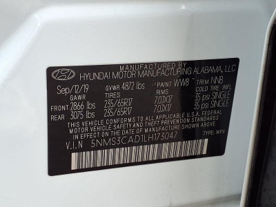 2020 Hyundai Santa Fe SEL