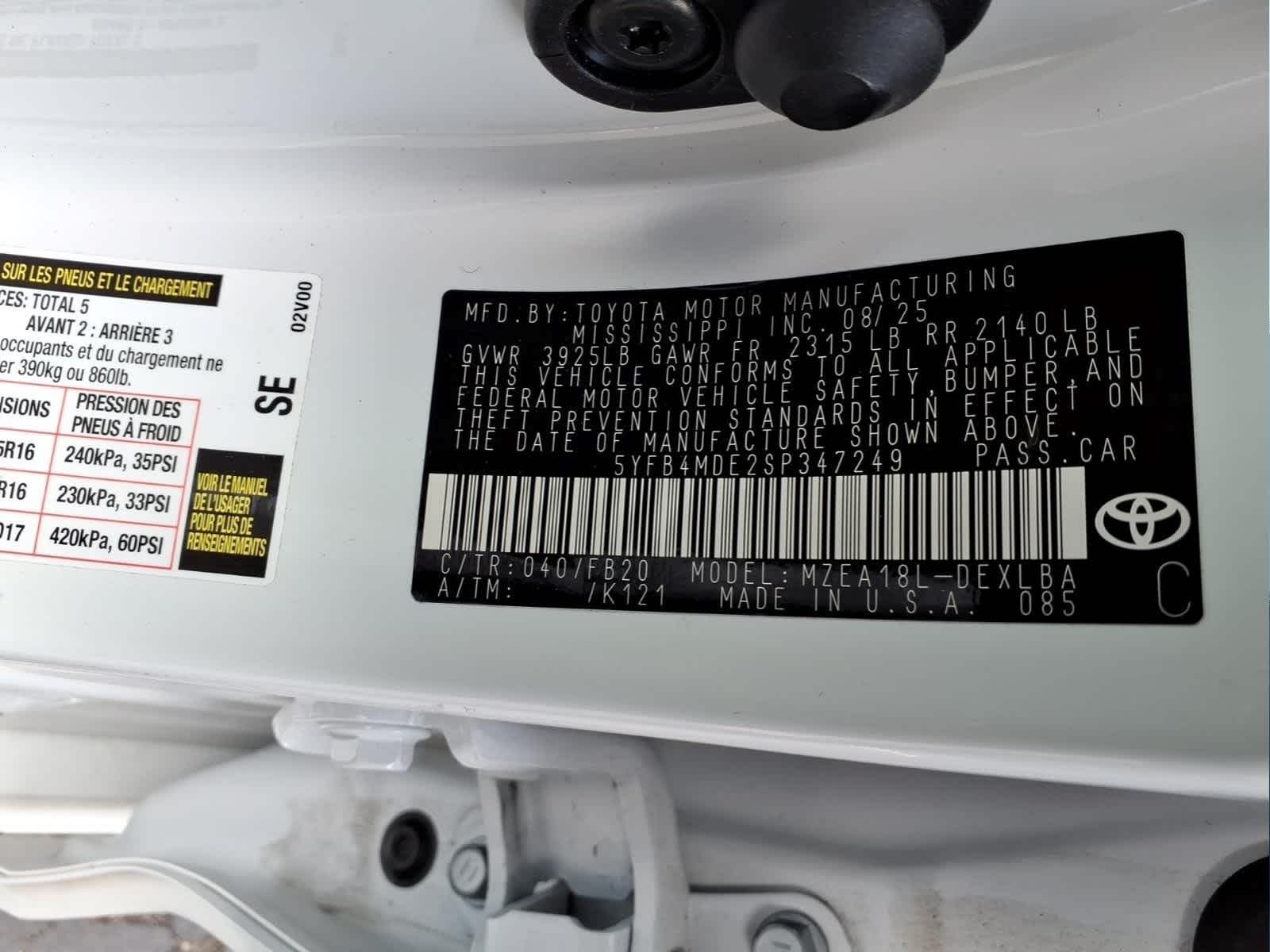 2025 Toyota Corolla LE