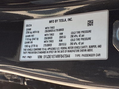 2024 Tesla Model 3 Performance