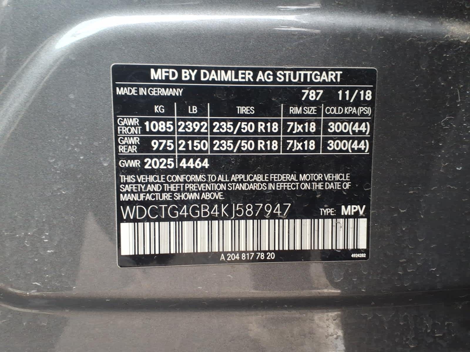 2019 Mercedes-Benz GLA GLA 250